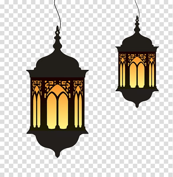 Lentera Idul Fitri Ramadhan lampu  kartun Ramadhan dua 